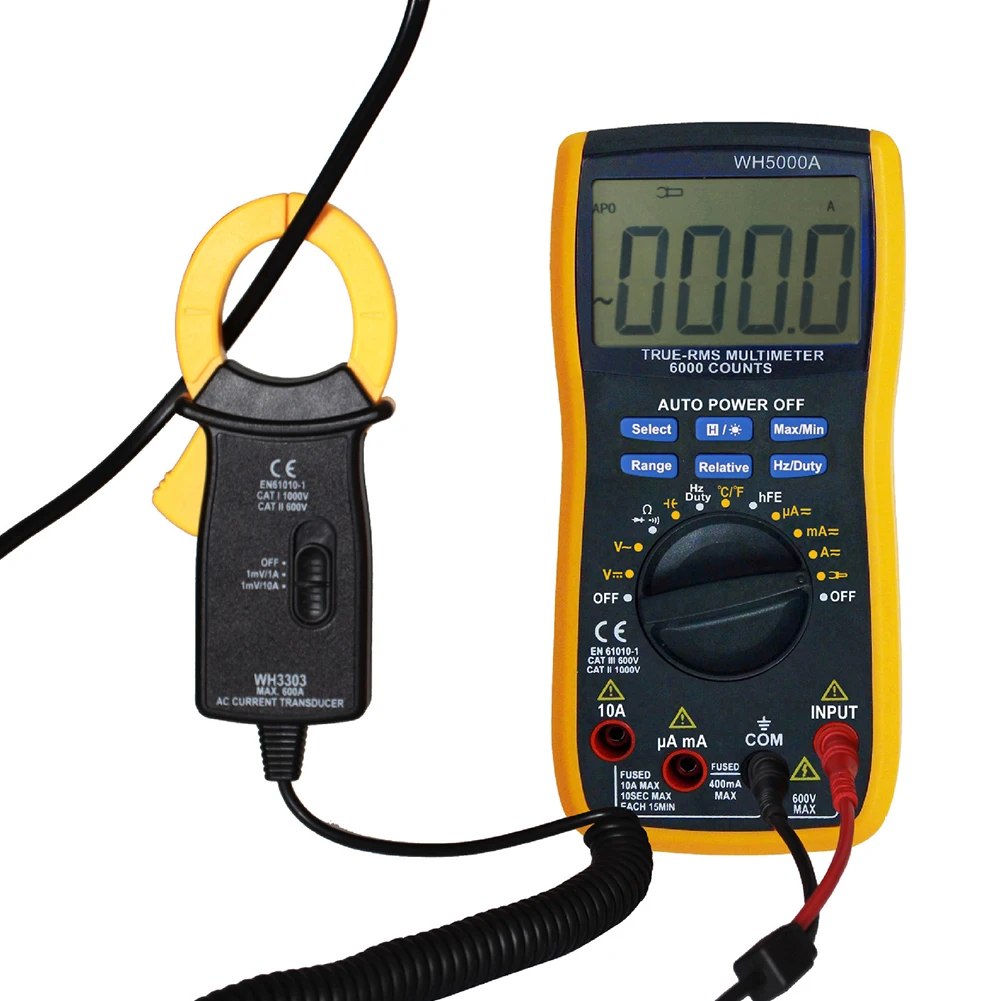 

Magnetic Ohmmeter Digital Multimeter Professional Battery Powered Automatic Raging High Accuracy Current Handheld For WH5000A