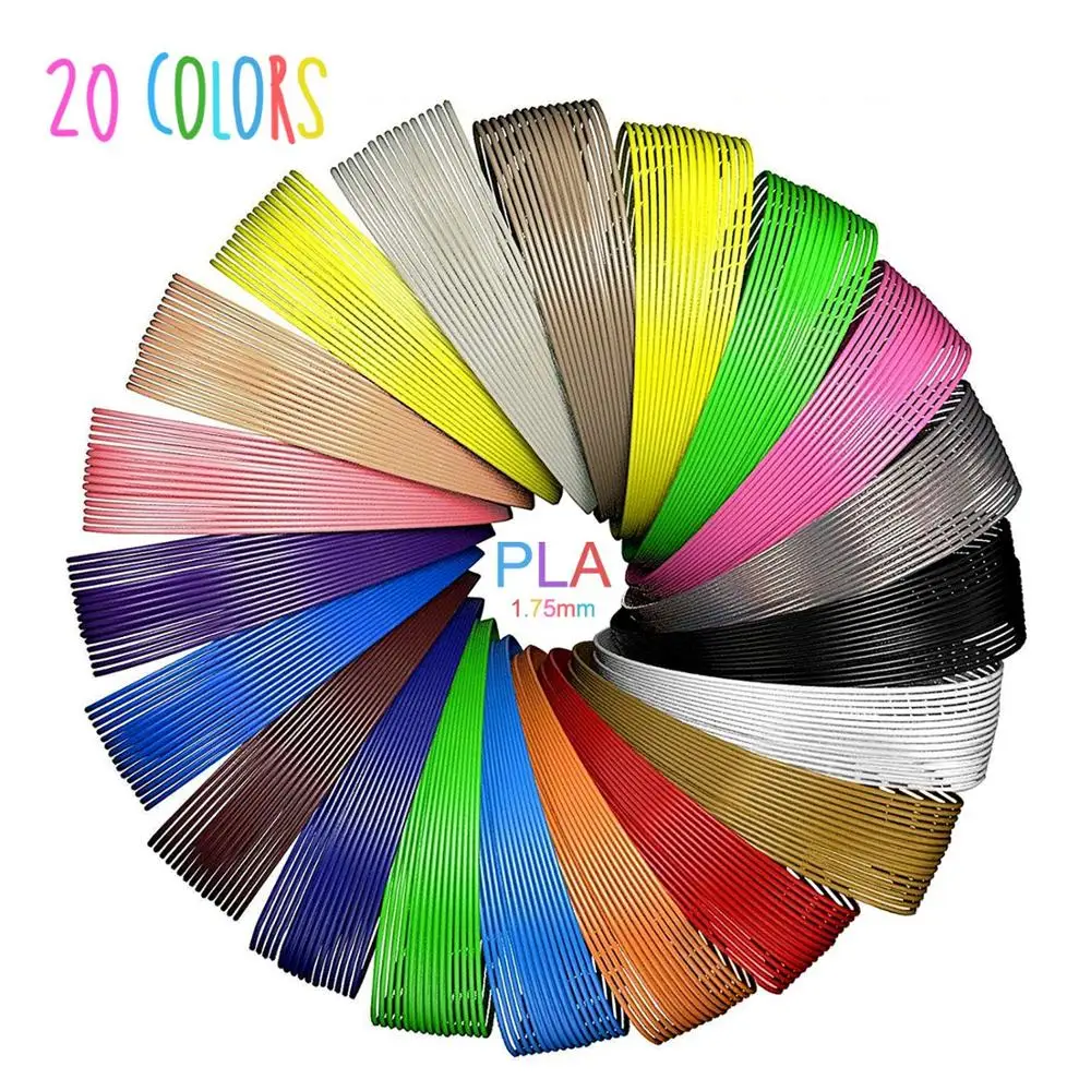 

3d Pen 10 Meter PLA 1.75mm 3D Printer Filament Printing Materials Extruder Accessories Parts Transparent White Wood