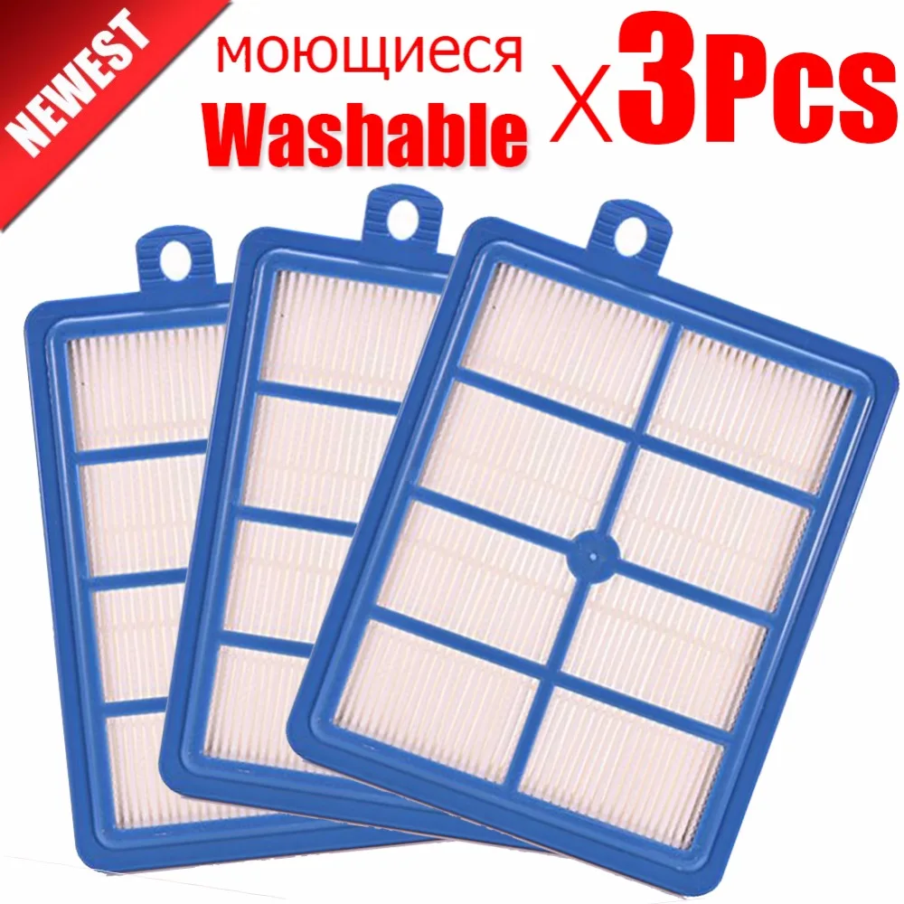 3Pcs washable hepa h13 filter H12 wiener filter Hepa filters for