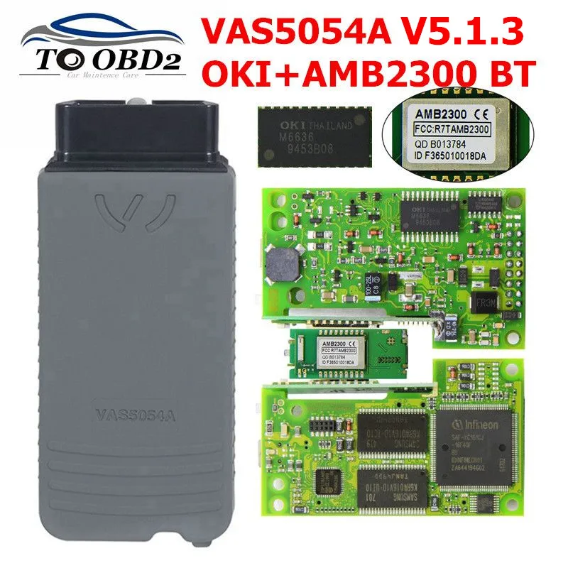 

OKI VAS 5054A ODIS V5.1.3 Keygen Bluetooth AMB2300 VAS 5054 Full Chip VAS5054 Support Multi-Languages UDS For VAG Diagnostic