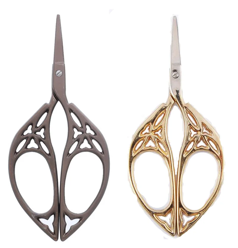 

ZAKKA cross handicraft DIY Tool Retro classic Vintage Antique Craft Leaf Stainless Steel Sewing Tailor stitch European scissor