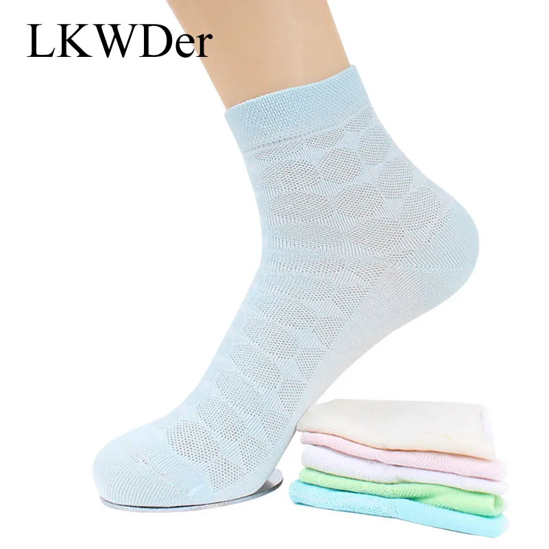 Короткие женские носки LKWDer 3 пары сетчатые дышащие с дезодорирующим эффектом