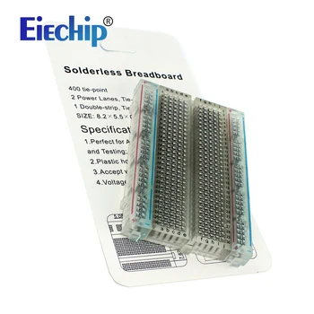 

400 Tie Points Solderless Breadboard For Arduino Mini Solderless Breadboard Prototype PCB Universal Breadboard diy electronic