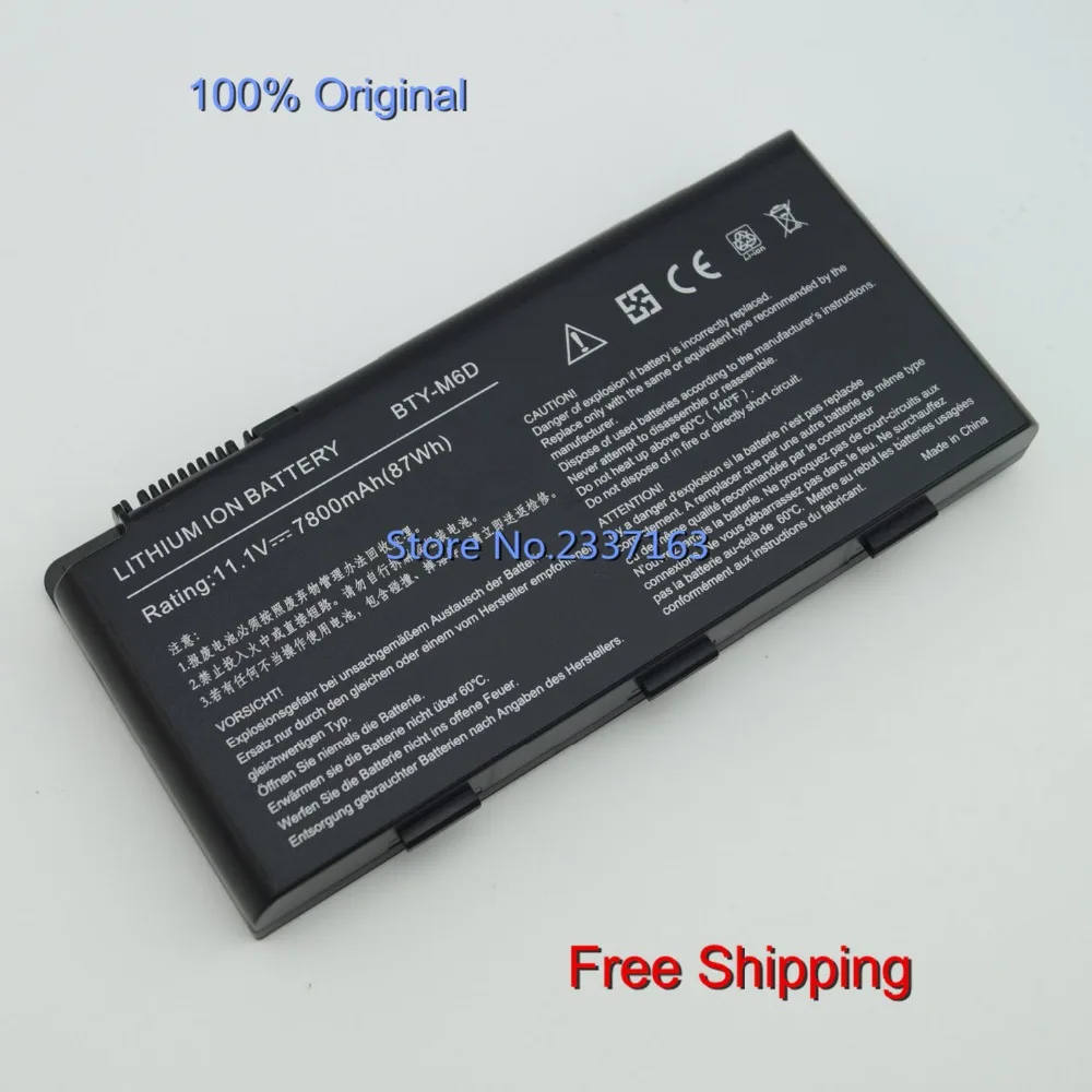 IECWANX 100 new Laptop Battery BTY M6D (9cell 11.1V 7800mAh 87Wh) for