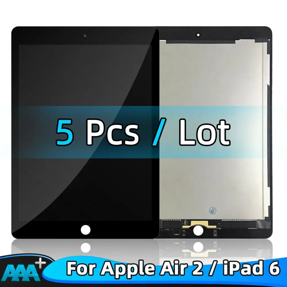 

Grade AAA+ LCD For Apple iPad 6 Air 2 A1567 A1566 100% Tested Working LCD Display Touch Screen Digitizer Assembly Replacement