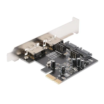 

Desktop PCI-E to SATA 3.0 Expansion Card 2-Port SATA 3.0 + 2-Port ESATA Support SSD System Start For Windows 2003 / XP / Vista