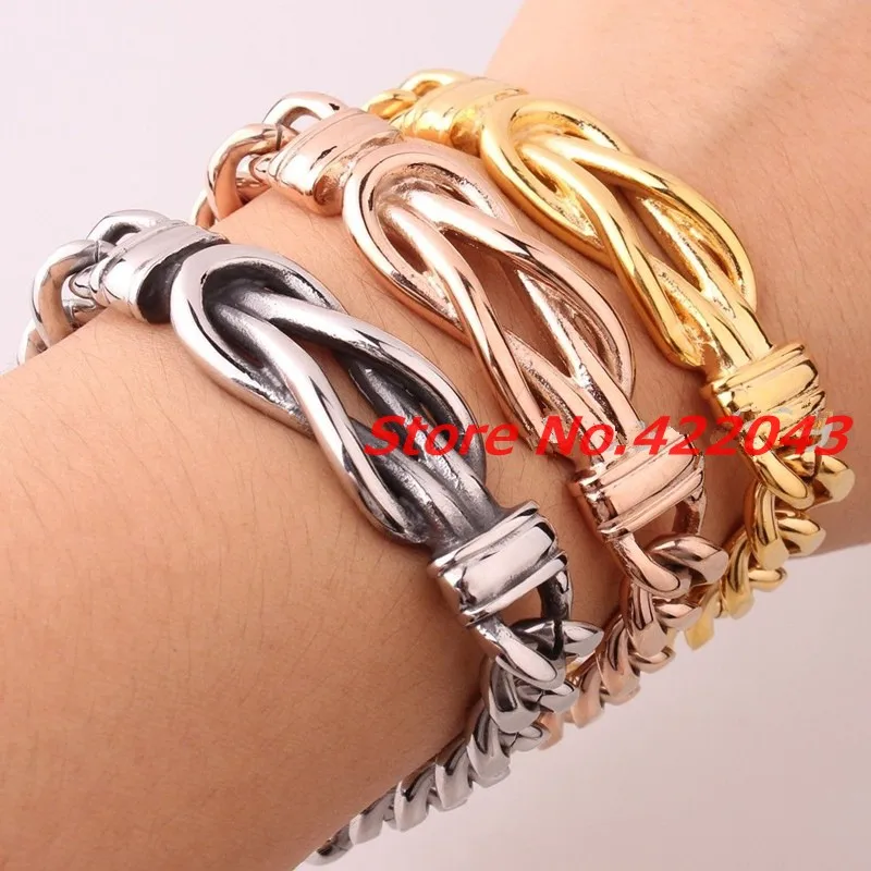 

8.89"*11.6mm Cut Curb Cuban Link 316L Stainless Steel Silver Rose Gold Bracelet Mens Womens Chain Wholesale Jewelry Pulseras