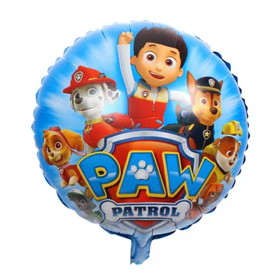 Новинка, Paw Patrol, украшение на день рождения, фигурки, игрушки, Paw Patrol, воздушные шары, вечерние, декор для комнаты, Чейз, Marshall, баллон, детские игрушки для девочек - Цвет: 12