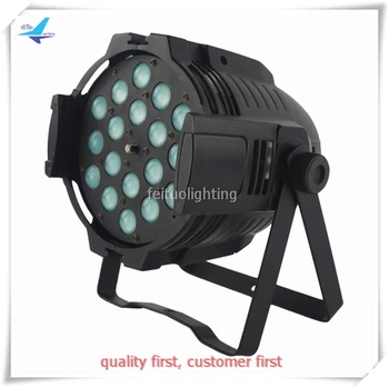 

2pcs/lot 18*18W RGBWA+UV 6in1 Colorful Zoom LED Par Light DMX512 Strobe Effect 5-60 degree Zoom Function Disco DJ Projector