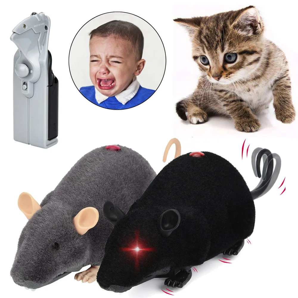 

New Cartoon Fun Electric Wireless Remote Control Plush Mouse Rat Toy Fool's Day Gift for Kid High Quality Drop Shipping