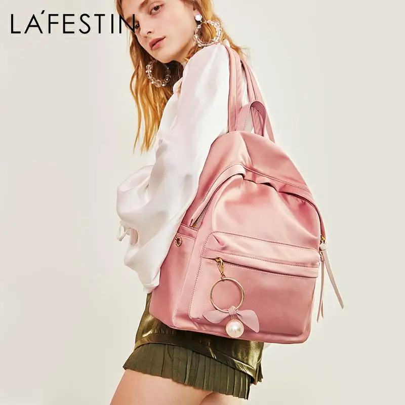 

LAFESTIN Women Backpack Oxford School Style College Simple Design Casual Daypacks mochila Female Famous Brands