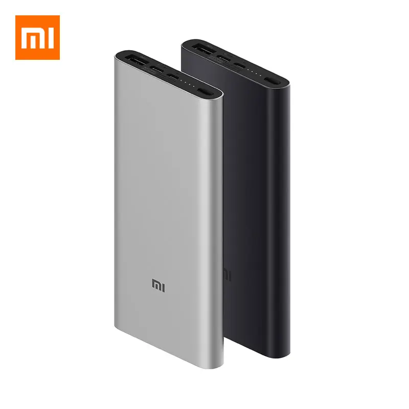 

New Xiaomi Power Bank 3 10000mAh Two-way Quick Charge Type C QC 3.0 Fast Charging USB-C Dual Input Dual Output Mi Powerbank