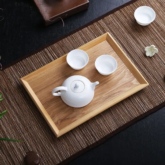 Natural Wood Tea Tray Plates Hobby Gift Home Decoration Coffee Natural Wood Tea Tray Plates Hobby Gift Home Decoration Coffee Mats Pads