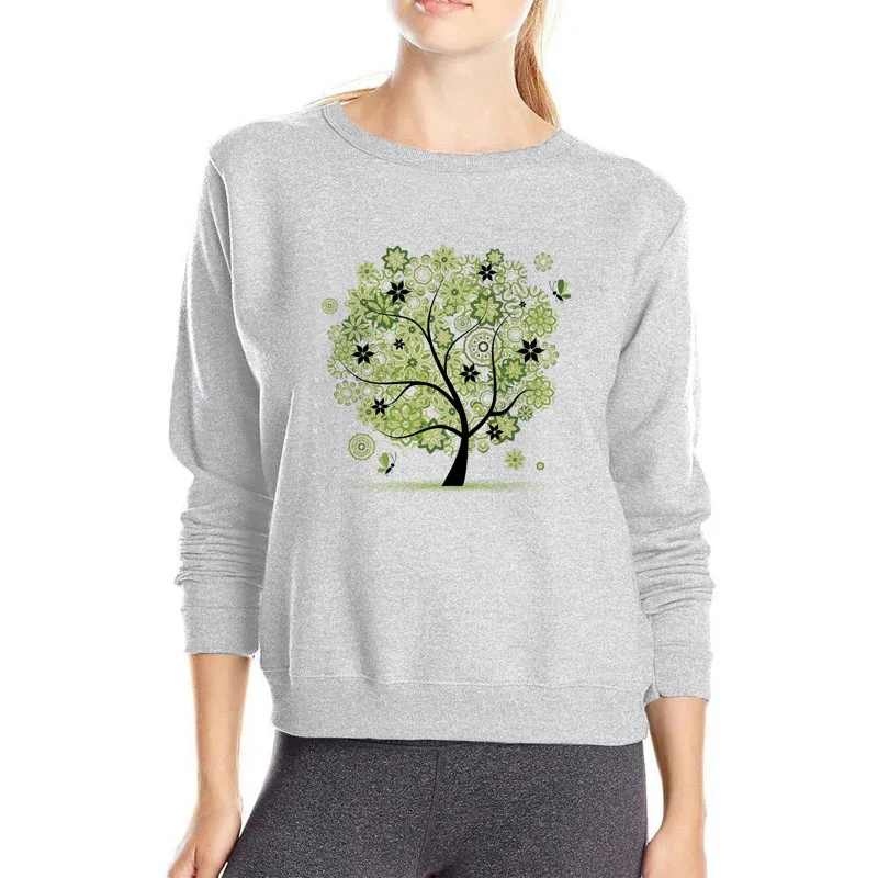 

Beautiful green tree hoodies beautiful women hoodie girls funny sweatshirt long sleeve casual streetwear spring clothes