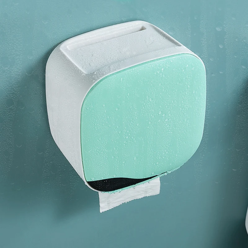 Billig Wand Halterung Wc Papier Halter Regal Tissue Box Wasserdicht Wc Papier Tray Rollen Papier Rohr Bad Lagerung Box Organizer