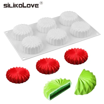 

SILIKOLOVE 3D Flower Tray Shaped Diy Wedding Silicone Mousse Molds Cake Decorating Truffle Brownies Pastry Tool 4 Cavity