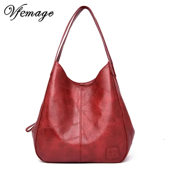 

Vfemage New Fashion Bags Women Handbags Designer Ladies Soft Leather Bags Female Shoulder Bag 2019 Small Retro Women Tote Bag
