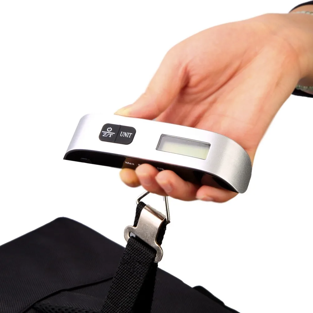 Новый Портативный ЖК-дисплей Дисплей электронный Висячие Цифровой Чемодан Вес ing шкала 50 кг/110 фунта Вес весы 2016 Топ распродажа