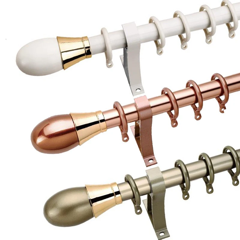 Simple modern style curtain rods Roman rods curtain track single and