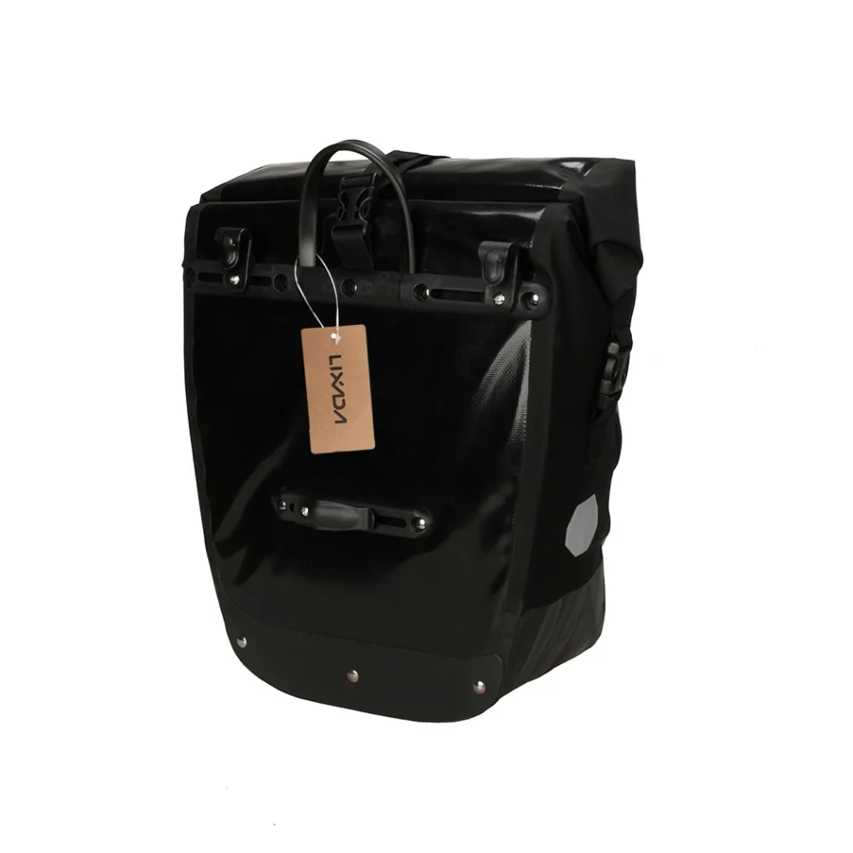 Lixada велосипедная сумка Pannier велосипедная задняя Сумка Водонепроницаемый MTB Велосипедное Сиденье Сумка для багажника Велосипедное оборудование 20л ролик - Цвет: Черный