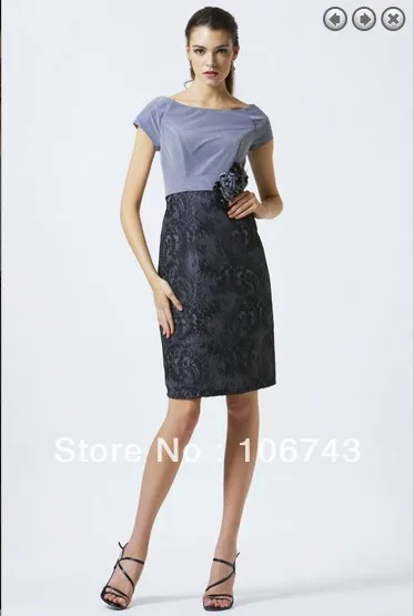 

free shipping Formal evening elegant dress 2014 new fashion vestidos formales short lace party prom Mother of the Bride Dresses
