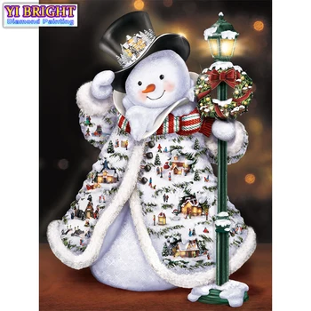

5D Diy diamond painting cross stitch "Christmas Snowman" Full Round Diamond embroidery Needlework Rhinestone Mosaic Crafts 1125