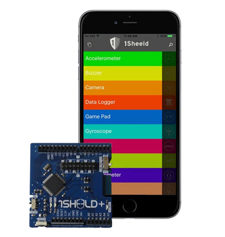 1 Sheeld +: щит для Arduino, совместимый с iOS и Android