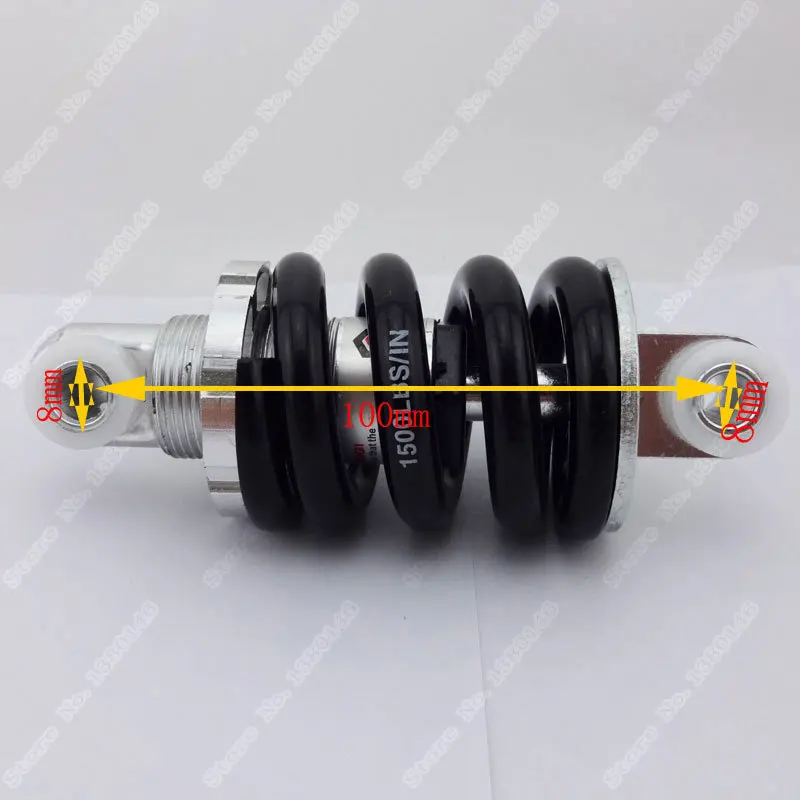 

100mm 1500lbs rear suspension shock 4 inches for 2 stroke 47 49CC mini Pocket Bike super Minimoto Mini Dirt Bike ATV Quad