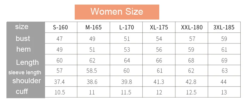 women size