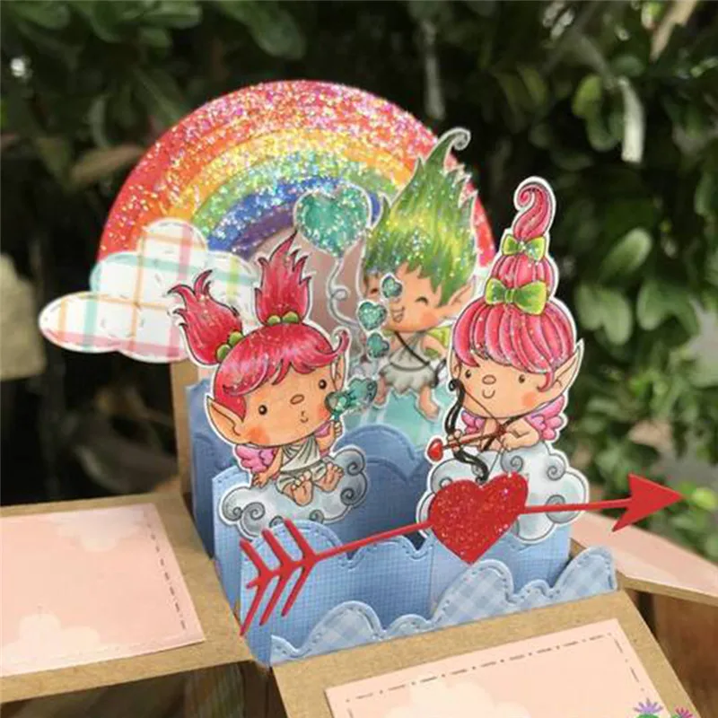 

DiyArts 3D Human Box Clear Stamps and Dies for Craft Dies Scrapbooking Metal Cutting Dies New 2019 Card Album Card Diecuts