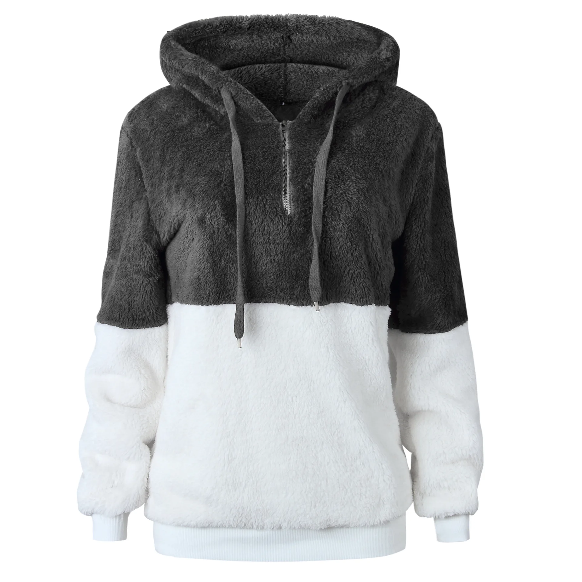 5XL размера плюс, флисовый Женский пуловер с капюшоном, женские свитера s,, зима-осень, свитер для женщин, Свитера с капюшоном, Pull Femme Hiver - Цвет: dark gray
