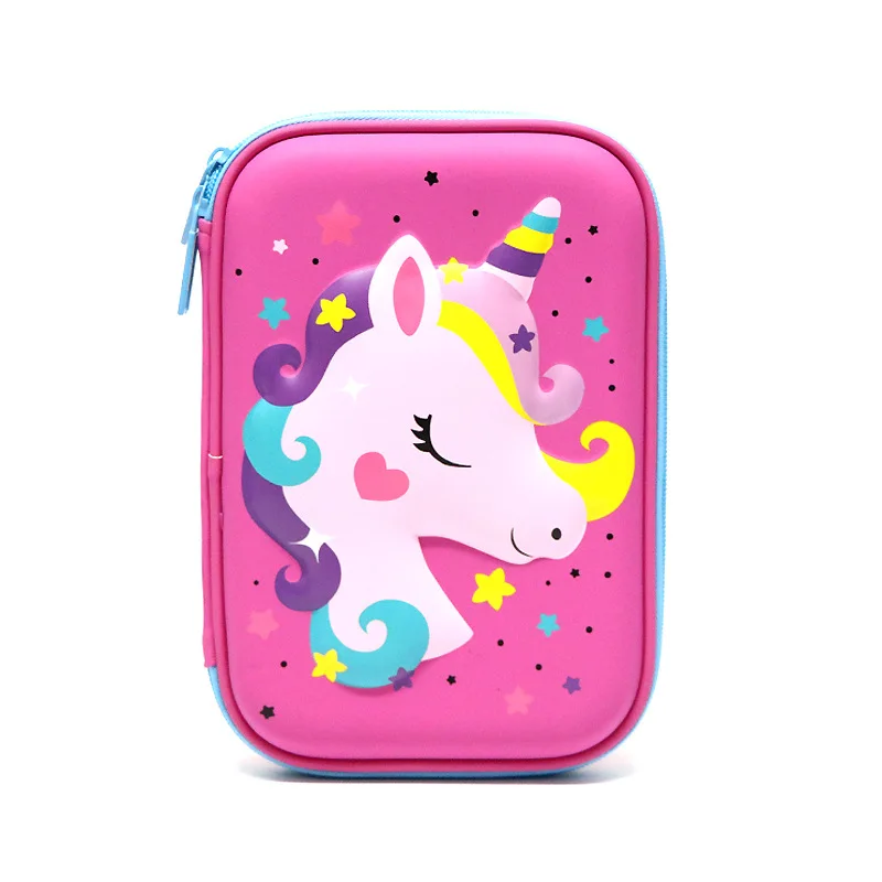

JUGAL EVA Pen Bag Unicorn Pencil Case Cartoon Large Mermaid Pencil Box Cartucheras Para Lapices Escolares Kids Stationary Gifts