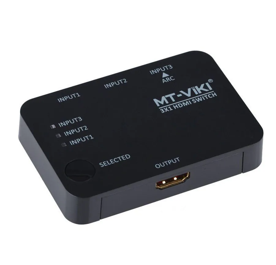 MT-VIKI 3x1 4 K HDMI переключатель селектор 3 вход 1 выходной коммутатор Поддержка 3D ИК пульт дистанционного управления селектор MT-SW301SR