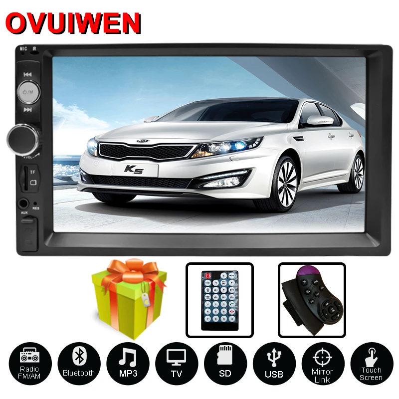 Автомагнитола 2 Din 7 &quotHD мультимедийный плеер с сенсорным экраном автомобильная