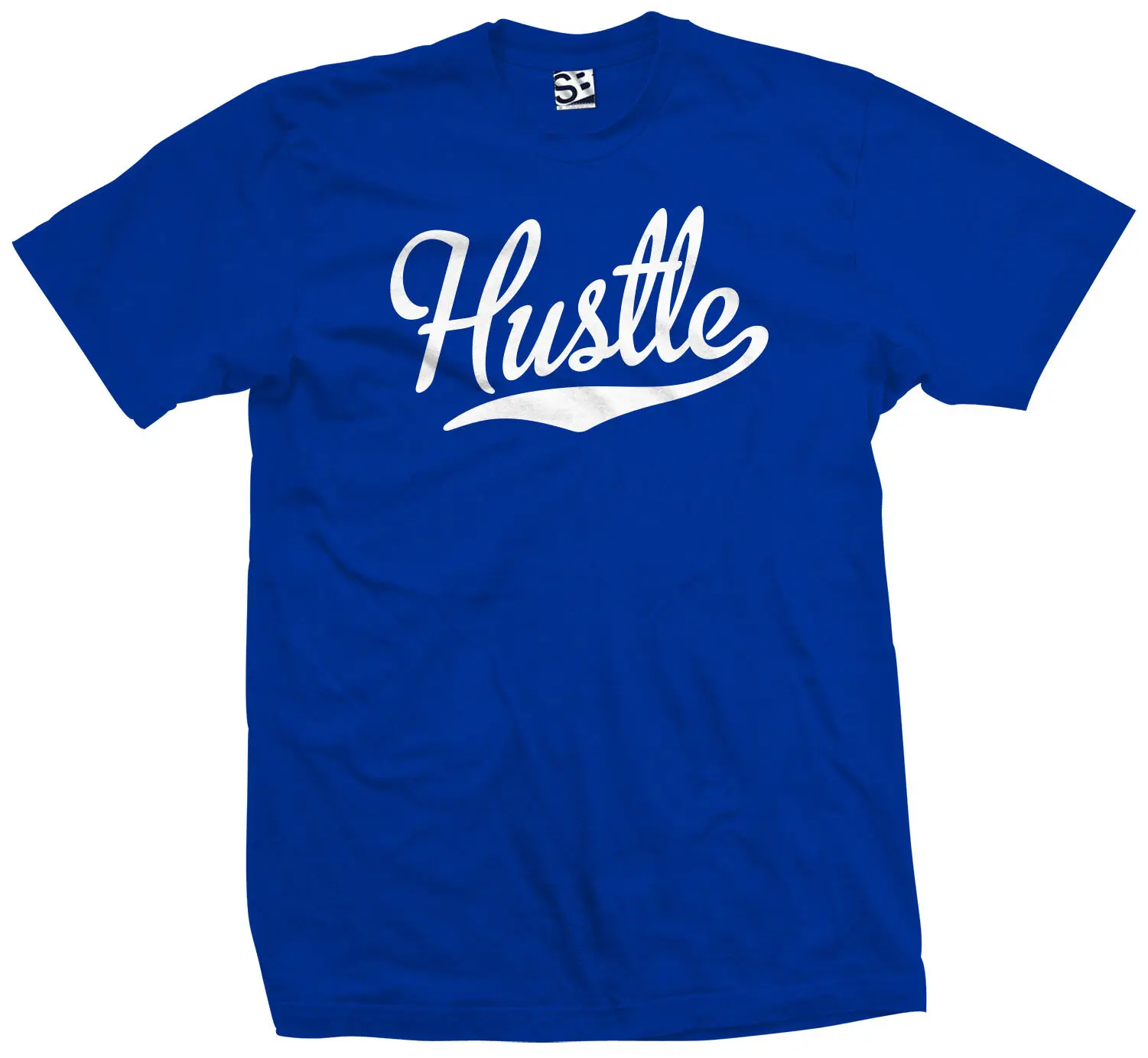 Hustle Script &amp Tail T-Shirt-командный спортивный поток спортсмены усердно работают-все