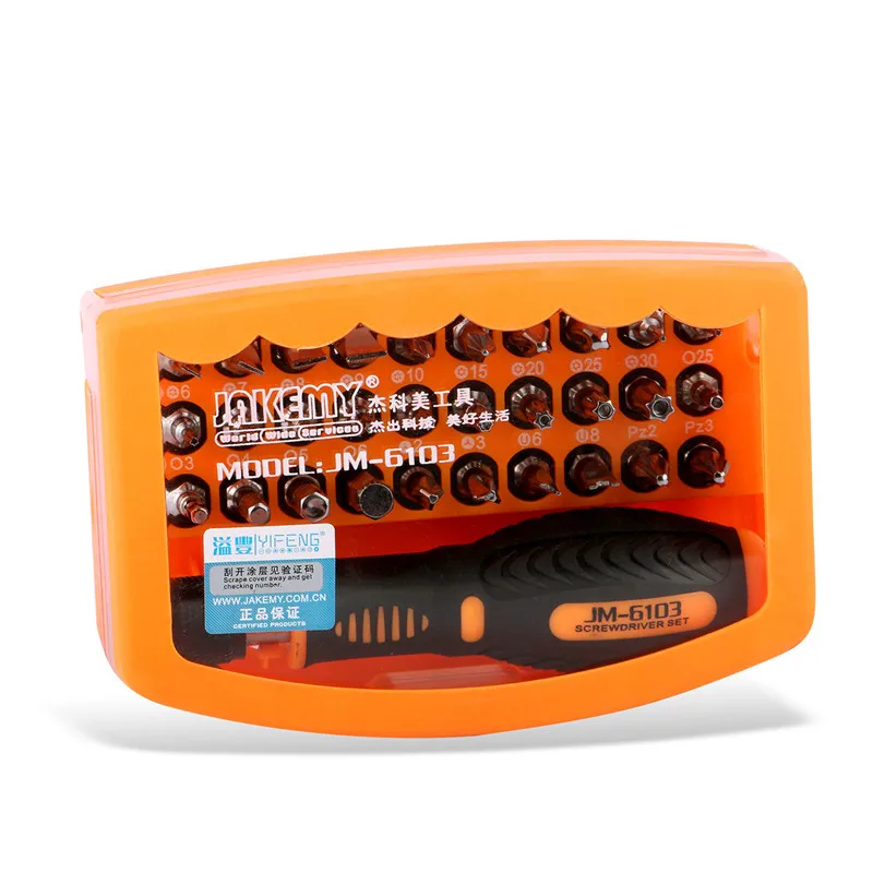 JAKEMY JM-6103 31 In 1 Screwdriver Set Disassembled Tool Multifunctional Dismountable Screwdriver Hand Sets Repairing Pdr Tools JAKEMY JM-6103 31 In 1 Screwdriver Set Disassembled Tool Multifunctional Dismountable Screwdriver Hand Sets Repairing Pdr Tools