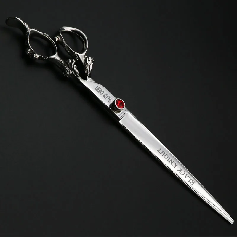 Lidar com Salão de Beleza Tesouras do Cabelo Polegada Profissional Cabeleireiro Tesoura Personalidade Safira Dragão Barbeiro Dedicado 9 5 9 polegada profissional cabeleireiro tesoura personalidade safira