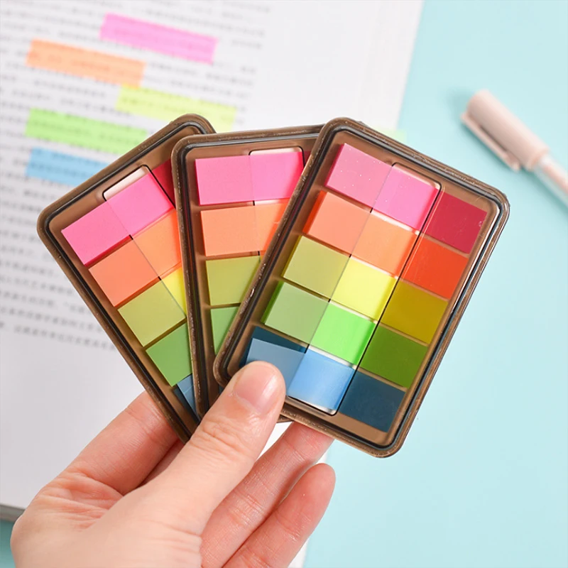 

New Color fluorescence Transparent memo pad planner sticky note paper sticker kawaii stationery pepalaria office 5 colors