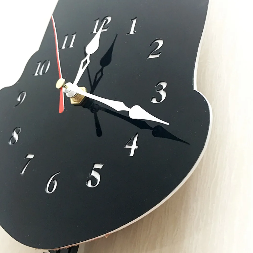 White/Black Wagging Tail Cat Design Wall Clock Kids Bedroom Wall Decoration Unique Gift Creative Cartoon Mute DIY Clock White/Black Wagging Tail Cat Design Wall Clock Kids Bedroom Wall Decoration Unique Gift Creative Cartoon Mute DIY Clock