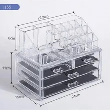 Органайзер для макияжа 1 шт. коробка для хранения дисплей коробка акриловый чехол-подставка косметический Органайзер для хранения косметики ящики для хранения украшений для девочек