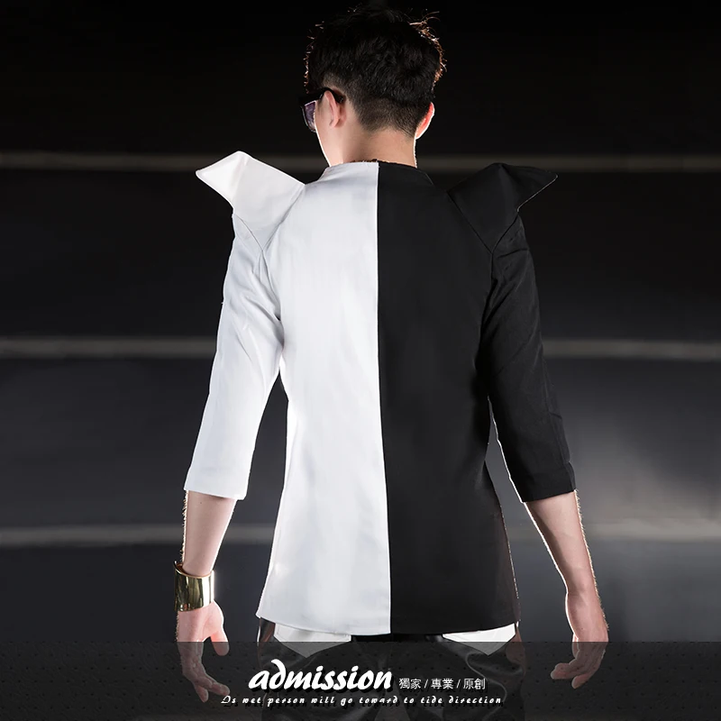 Vêtements Dj Bigbang S Chanteur Couture Plus Blouse Costume La L'hôte Costumes 5xl Mince Taille Hommes Exagéré Parti Nouveau Noir Mode 2019 De ybI6gv7Yf