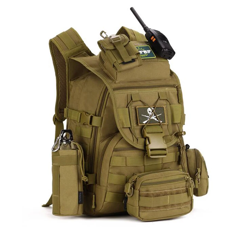45L большой емкости мужские армейские тактические рюкзаки военные штурмовые Сумки Открытый Molle пакет для треккинга кемпинга охоты сумка
