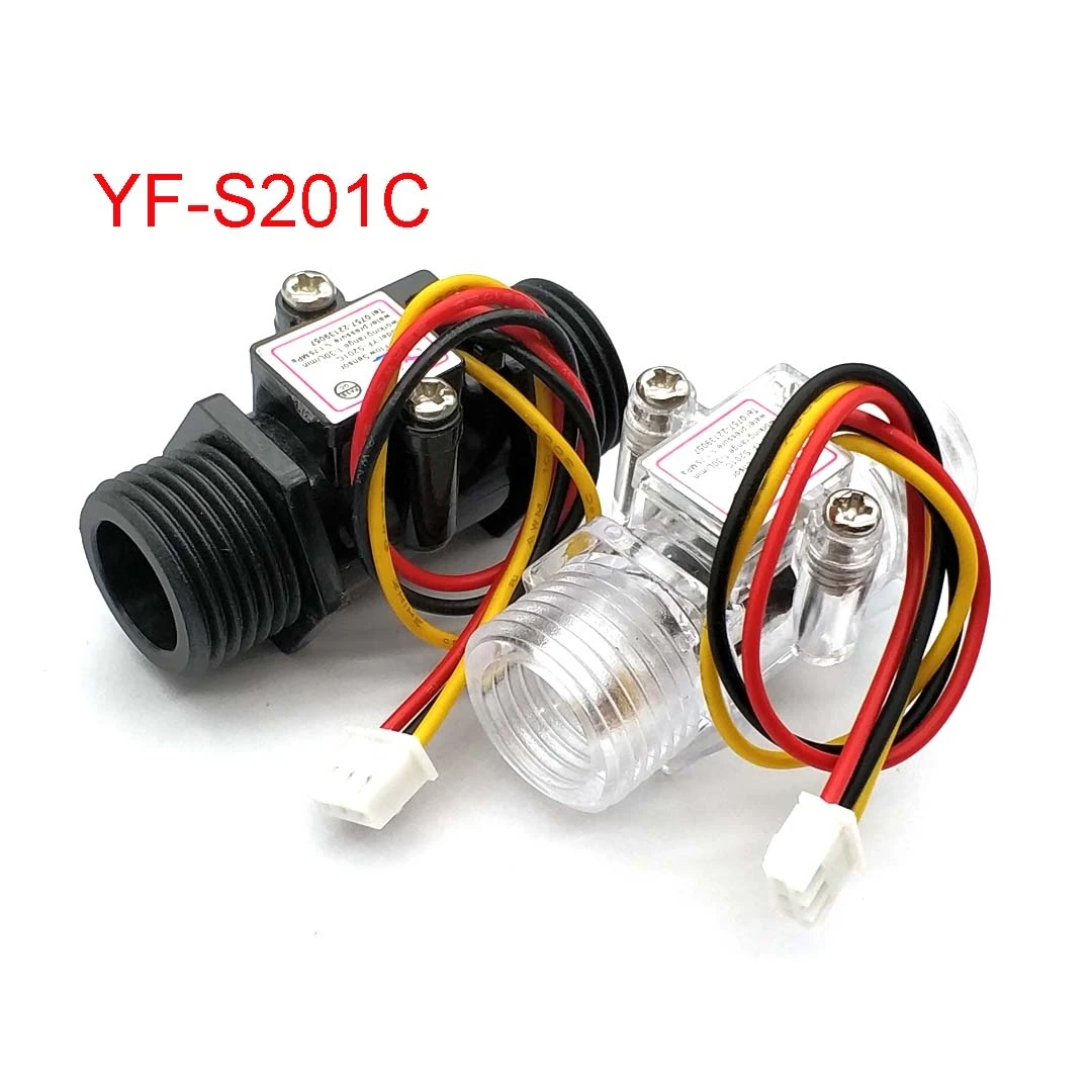 

Water Flow Meter Flowmeter Hall Flow Sensor Indicator Counter Caudalimetro G1/2 0.5-25L/min 1.2MPa F=6*Q Flow Sensor