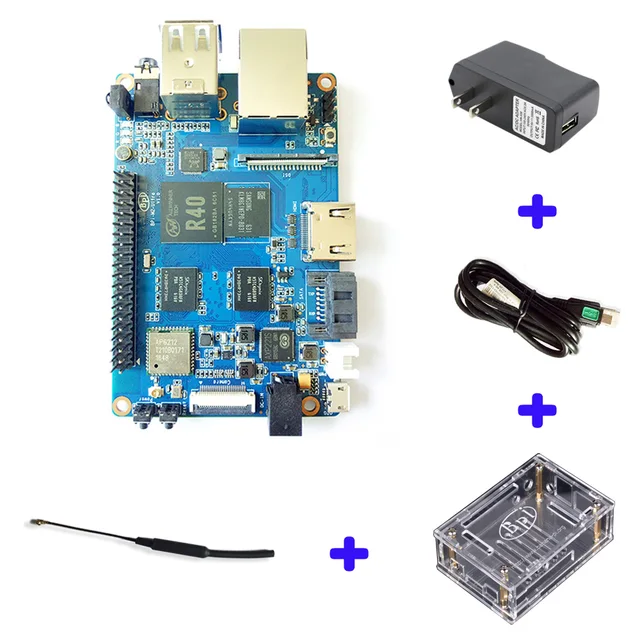Modest BPI M2 Ultra R40 Quad-Core 2GB DDR3 RAM with SATA WiFi Bluetooth 8GB eMMC demo board Single Board Computer