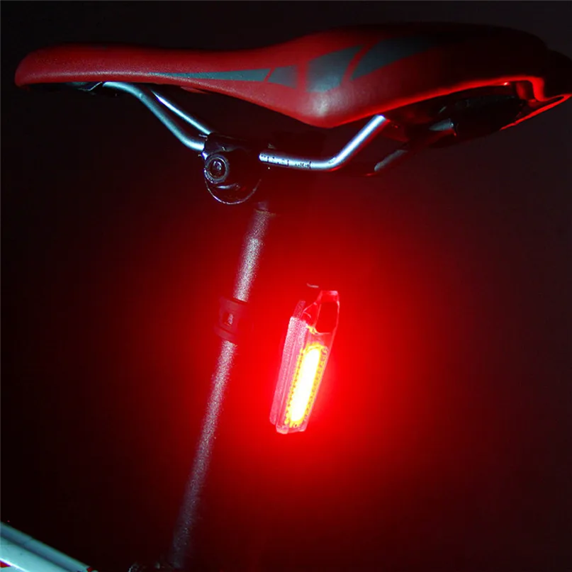 USB Rechargeable Bike Light COB LED Mountain Bike Tail Light MTB Safety Warning Bicycle Rear Light Bicycle Lamp #2M18 (10)