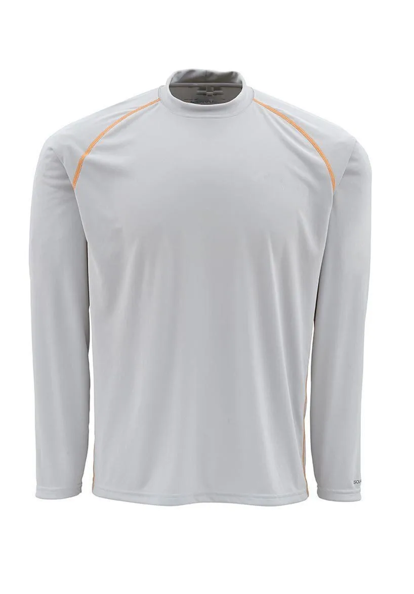 Si* mS Мужская рыболовная футболка Solarflex LS Shirt UPF50 быстросохнущая рубашка с вырезом лодочкой одежда для рыбалки Размер США M/XL Большая скидка