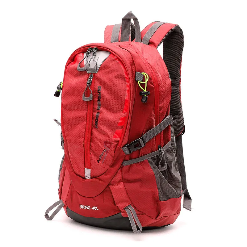 40л Открытый тактический рюкзак нейлоновый дорожный унисекс водонепроницаемый спортивный багажный рюкзак спортивная Большая емкость походная Сумка для кемпинга - Цвет: Красный цвет