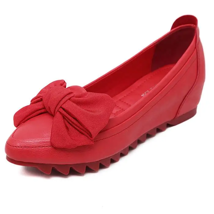 TIMETANG/Новинка; сезон весна-осень; женская кожаная обувь с микрофиброй; модная женская кожаная обувь; мягкая женская обувь на плоской подошве; Размеры 33-42 - Цвет: red