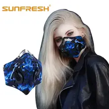 Fishion Dust mask riding breathing valve anti-fog PM2.5 industrial dust sports protective mask Anti-pollution half face cover industrial water pollution