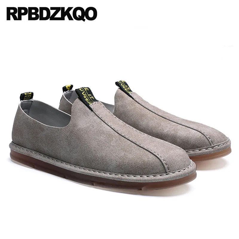 Deslizamiento Ligera Beige Los Comodidad Nuevo 2019 Casual Verano gris negro De Hombres Primavera Británico Goma En Estilo La Zapatos Negro Impermeable Cuero H57qqWwCO